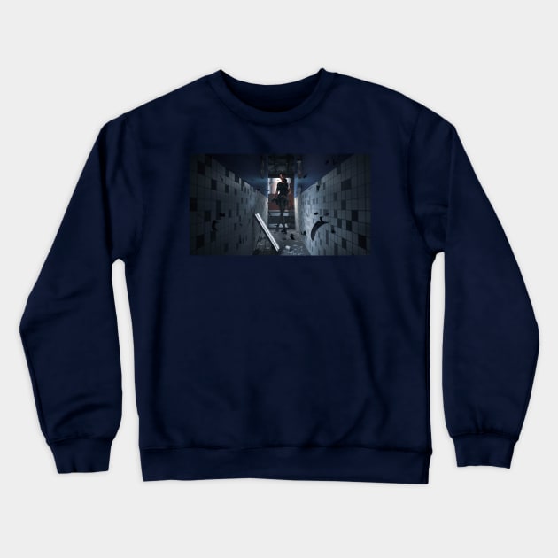 Lara Croft Aldwych subway Crewneck Sweatshirt by James-Cr